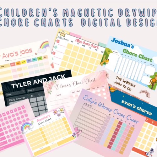 Family Chore Chart Bundle | Printable Organiser | Digital Download