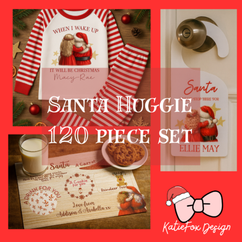 Santa Huggies Collection | Cute Christmas Character Designs | Digital Download