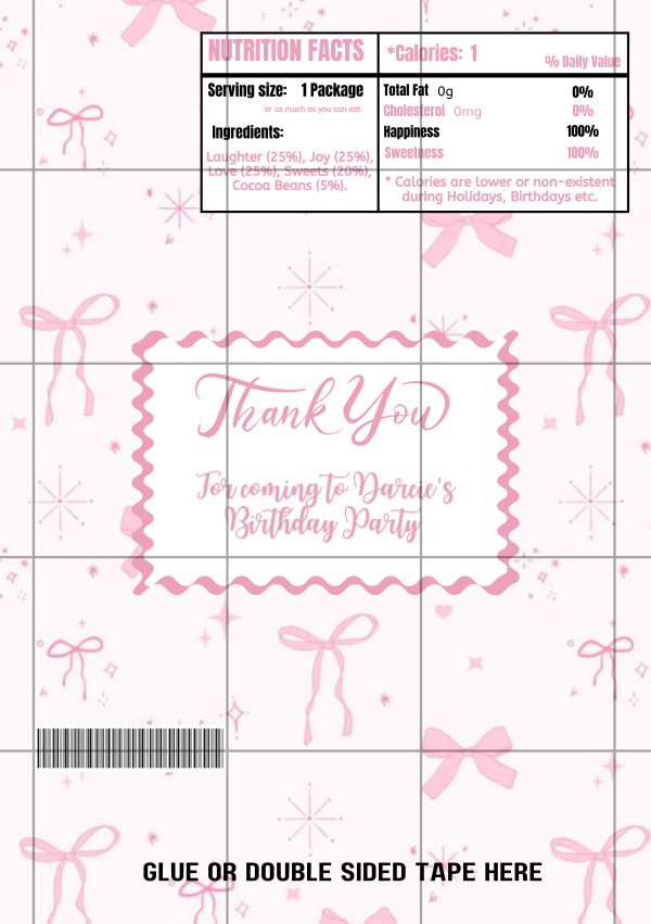 Mixed Chocolate Wrapper Designs | 20+ Printable Wrappers | Digital ...
