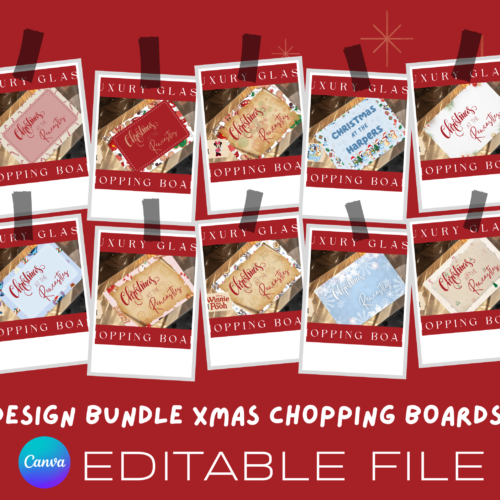 Christmas Chopping Board Designs | 10 Festive Board Designs | Digital Download