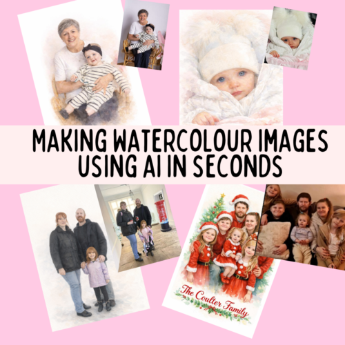 Watercolour Style AI Photo Transformation Guide | Step-by-Step Tutorial for Crafters | Digital Download