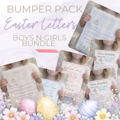 Easter Bunny Letter Bundle | Printable Easter Letters for Kids | Digital Download