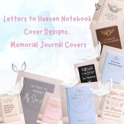 Letters to Heaven Notebook Cover Designs | Memorial Journal Covers | Digital Download