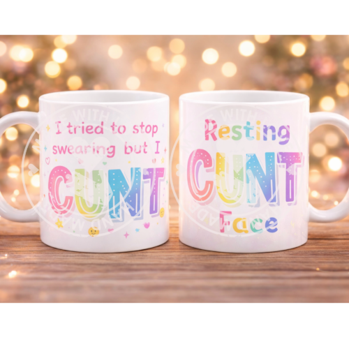 Rainbow Funny Mug Design | Bold Sweary Quote Design | Digital Download