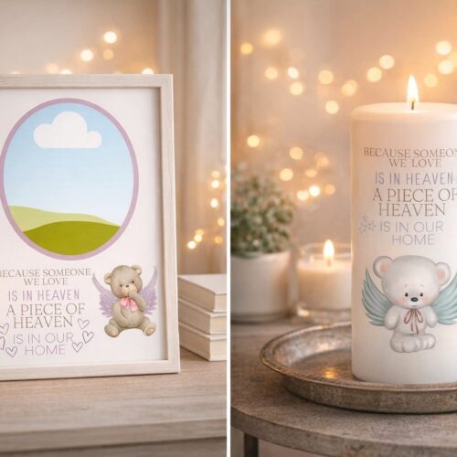 Heaven in Our Home Prints | Memorial Keepsake Bundle | Canva Pro Templates | Digital Download