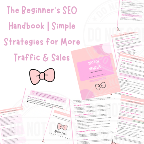 The Beginner’s SEO Handbook | Simple Strategies for More Traffic & Sales
