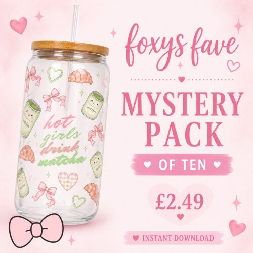 Foxy’s Faves UVDTF Libby Wrap Mystery Pack | 10 Hand-Picked Best Seller Designs | Digital Download