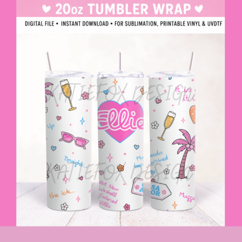 Hot New Bombshell Tumbler Wrap | Sassy Summer Vibes | 20oz Digital Download