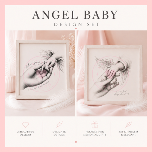Child Loss Memorial Ornament Design | Personalised Keepsake | Digital Download