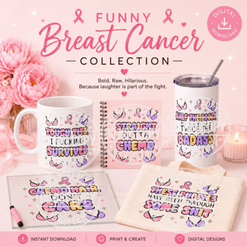 breast cancer funny katie fox design